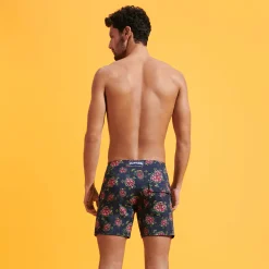 Vilebrequin Men Stretch Short Swim Trunks Flat Belt Provencal Turtles*Men The Flat Belt