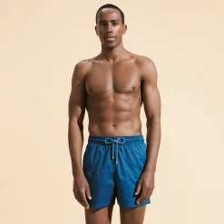 Vilebrequin Men Stretch Short Swim Trunks Jacquard Tortue*Men The Stretch Fabric