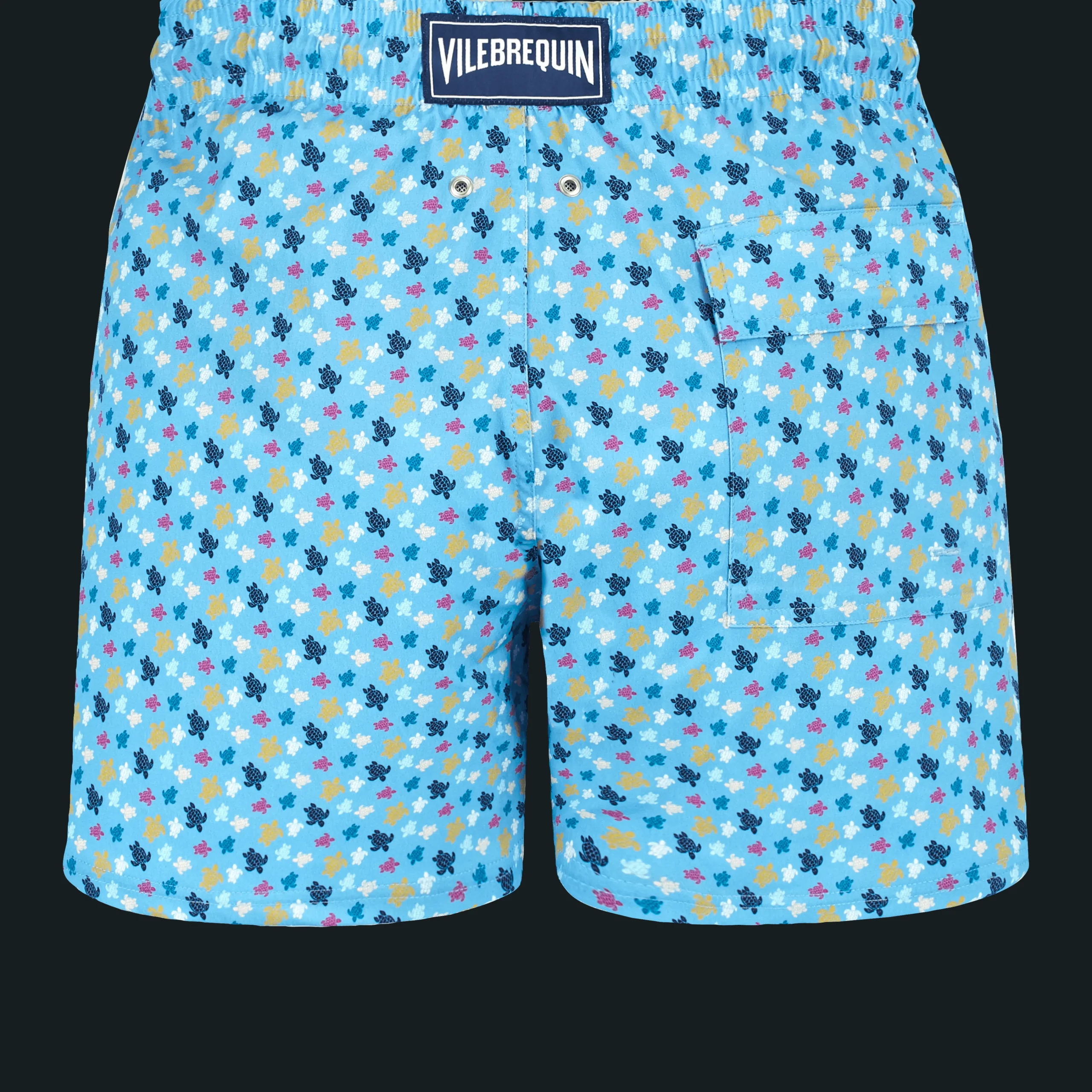 Vilebrequin Men Stretch Swim Shorts Micro Ronde Des Tortues Rainbow*Men The Stretch Fabric