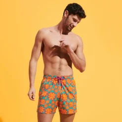 Vilebrequin Men Stretch Swim Shorts Poulpes Neon*Men The Stretch Fabric