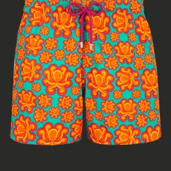 Vilebrequin Men Stretch Swim Shorts Poulpes Neon*Men The Stretch Fabric