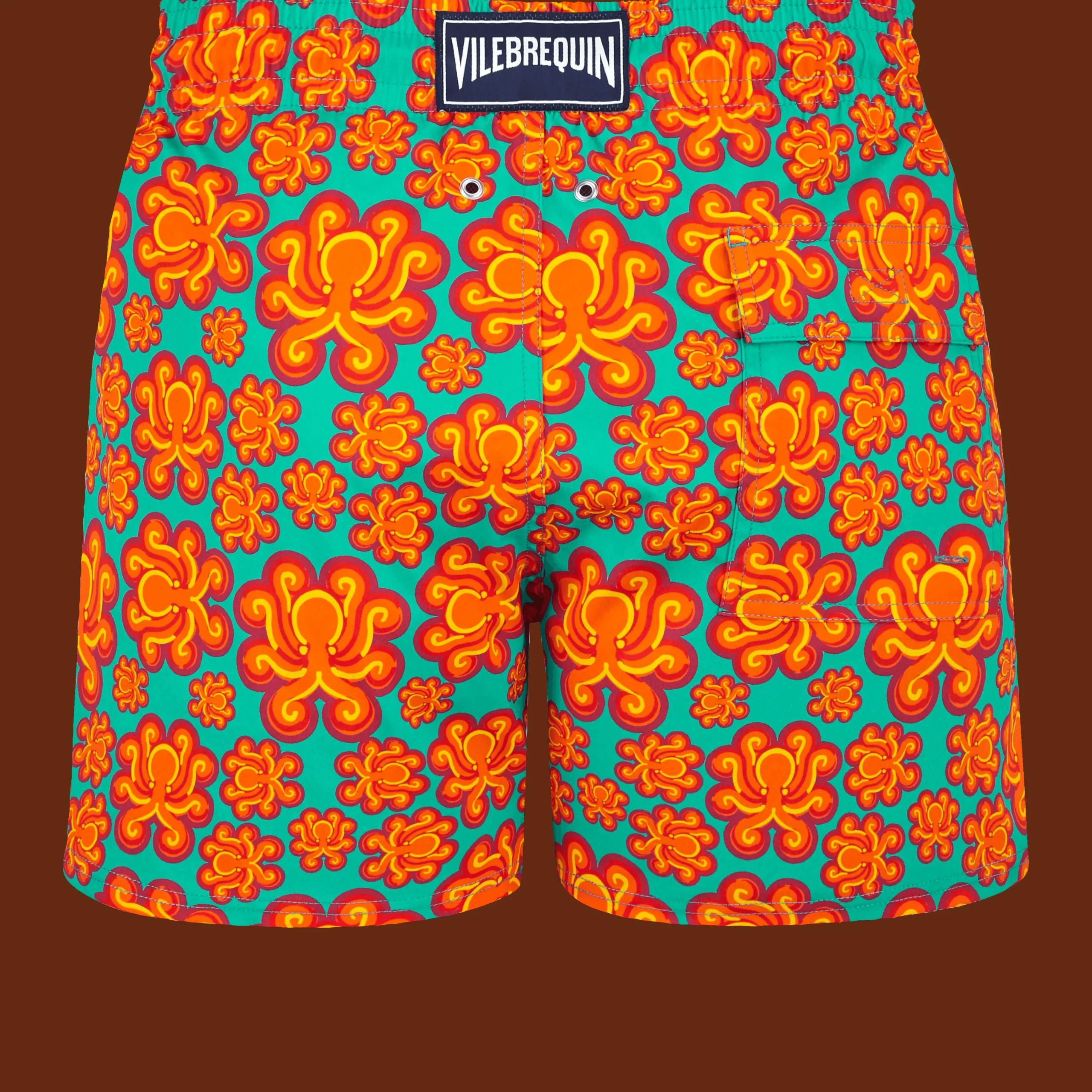Vilebrequin Men Stretch Swim Shorts Poulpes Neon*Men The Stretch Fabric