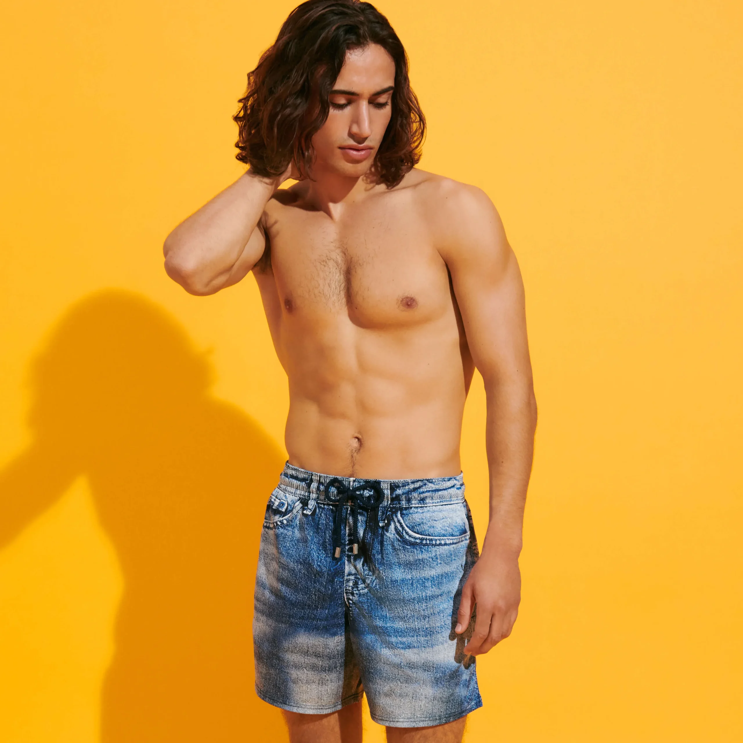 Vilebrequin Men Stretch Swim Trunks Denim*Men The Stretch Fabric