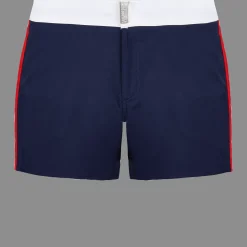 Vilebrequin Men Stretch Swim Trunks Flat Belt Color Block*Men The Flat Belt