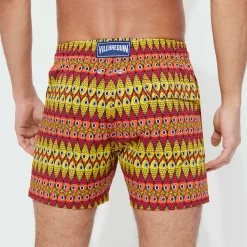 Vilebrequin Men Stretch Swim Trunks Fish On Line*Men The Stretch Fabric