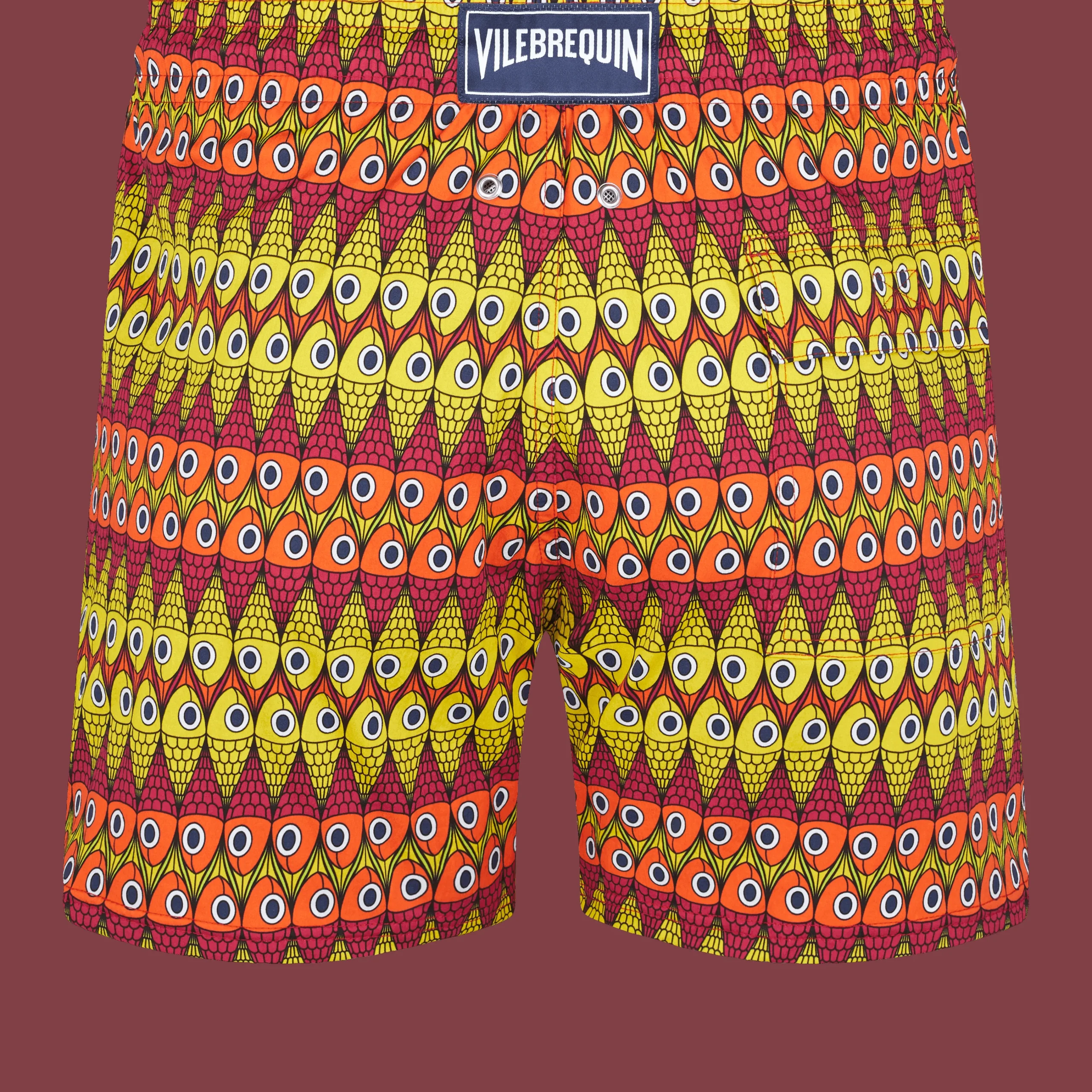 Vilebrequin Men Stretch Swim Trunks Fish On Line*Men The Stretch Fabric