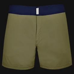 Vilebrequin Men Stretch Swim Trunks Flat Belt Color Block*Men The Flat Belt
