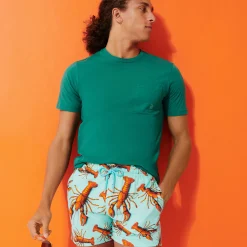Vilebrequin Men Stretch Swim Trunks Lobster*Men The Stretch Fabric