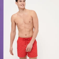 Vilebrequin Men Stretch Swim Trunks Micro Ronde Des Tortues*Men The Stretch Fabric