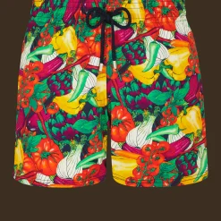 Vilebrequin Men Stretch Swim Trunks Marche Provencal*Men The Stretch Fabric