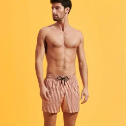 Vilebrequin Men Stretch Swim Trunks Micro Mouettes*Men The Stretch Fabric