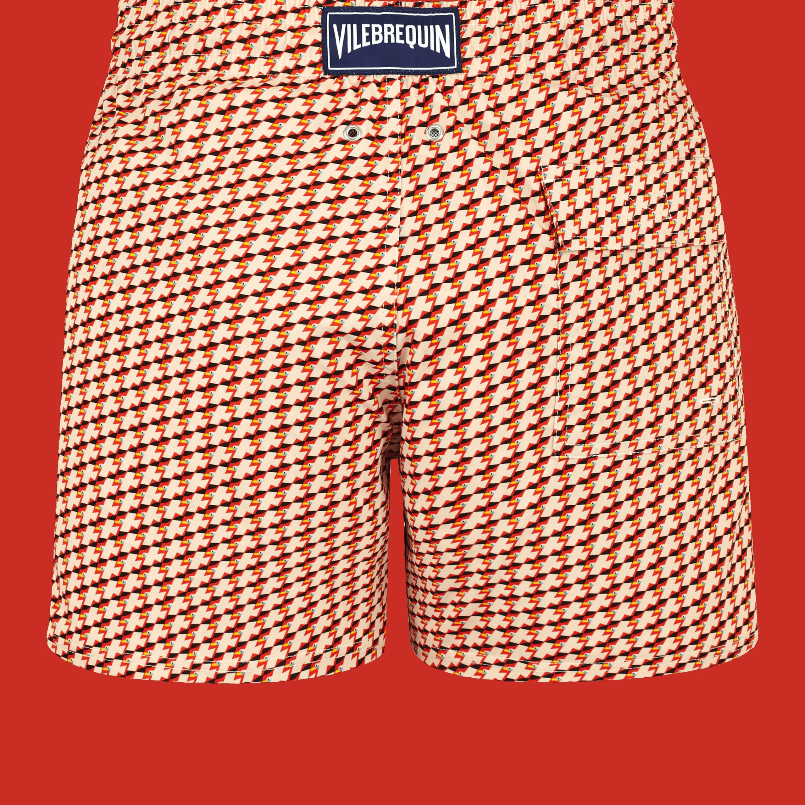 Vilebrequin Men Stretch Swim Trunks Micro Mouettes*Men The Stretch Fabric