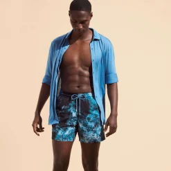 Vilebrequin Men Stretch Swim Trunks Ocean*Men The Stretch Fabric