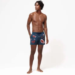 Vilebrequin Men Stretch Swim Trunks Passion - X Deux Femmes Noires*Men The Stretch Fabric