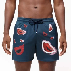 Vilebrequin Men Stretch Swim Trunks Passion - X Deux Femmes Noires*Men The Stretch Fabric