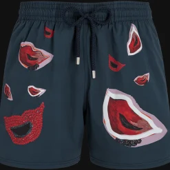 Vilebrequin Men Stretch Swim Trunks Passion - X Deux Femmes Noires*Men The Stretch Fabric