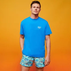 Vilebrequin Men Stretch Swim Trunks Palms & Surfs - X The Beach Boys*Men The Stretch Fabric