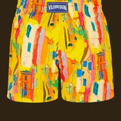 Vilebrequin Men Stretch Swim Trunks Sunny Streets*Men The Stretch Fabric