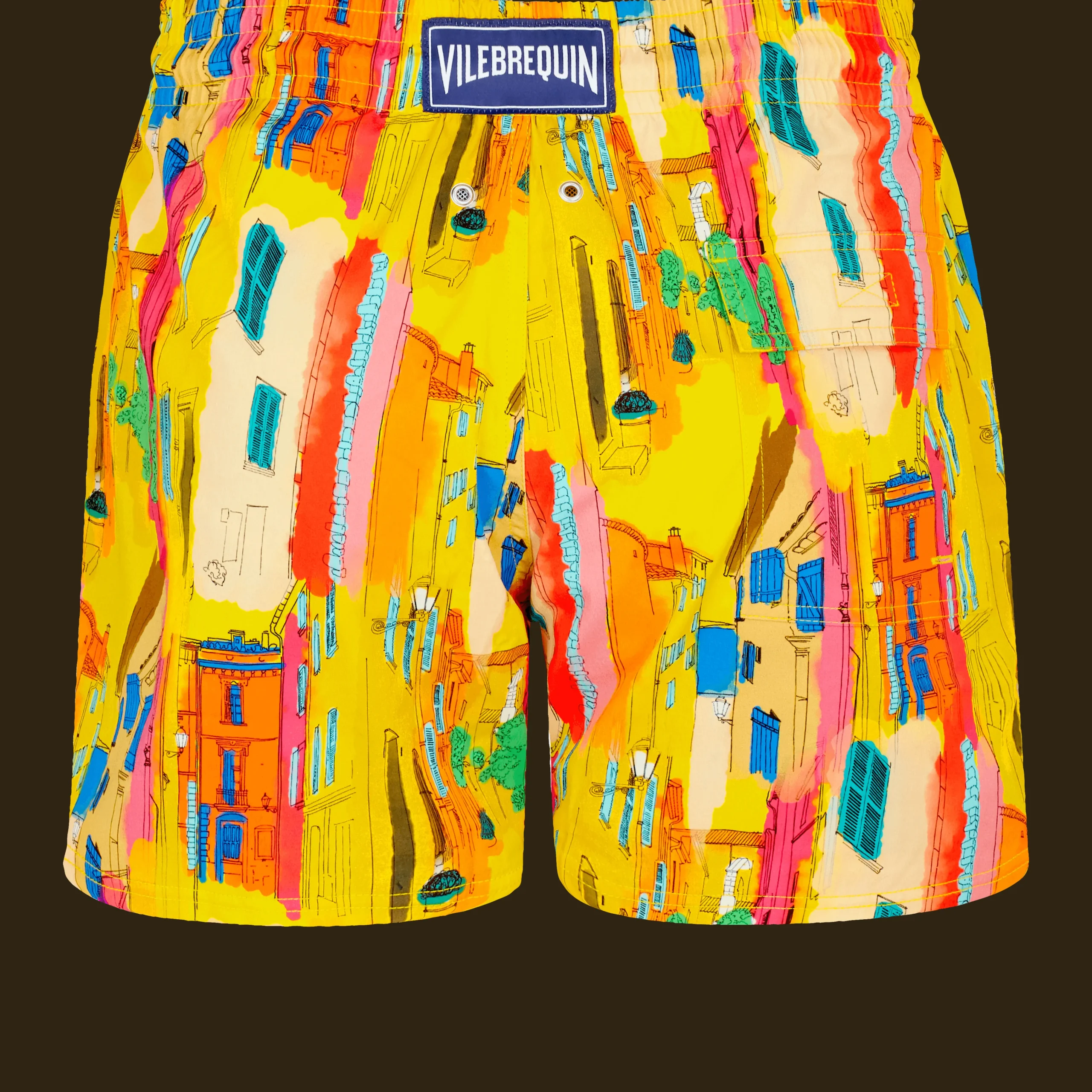 Vilebrequin Men Stretch Swim Trunks Sunny Streets*Men The Stretch Fabric
