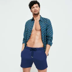 Vilebrequin Men Stretch Swim Trunks Solid*Men The Stretch Fabric