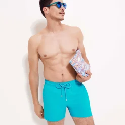 Vilebrequin Men Stretch Swim Trunks Solid*Men The Stretch Fabric