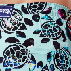 Vilebrequin Men Stretch Swim Trunks Screen Turtles*Men The Stretch Fabric