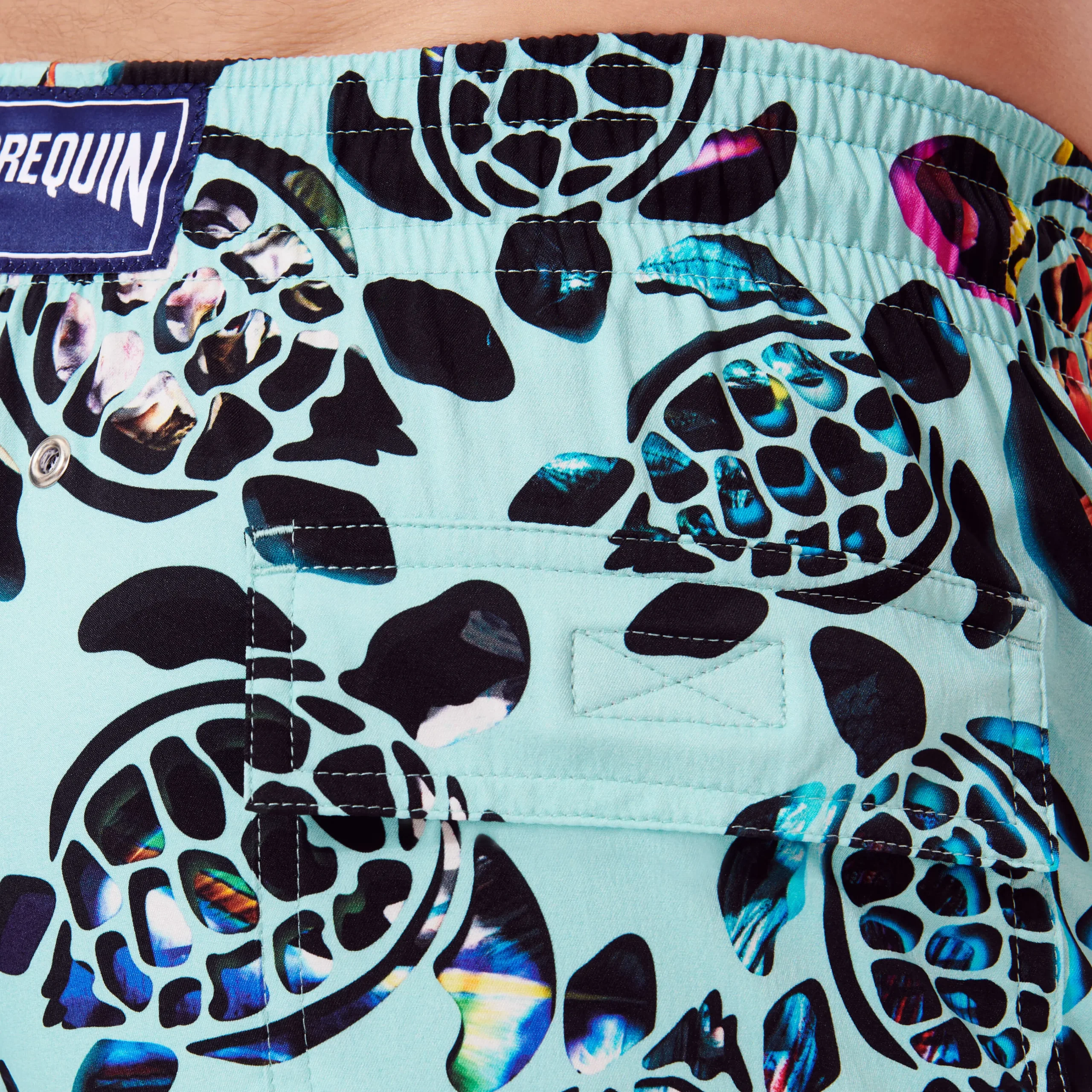 Vilebrequin Men Stretch Swim Trunks Screen Turtles*Men The Stretch Fabric