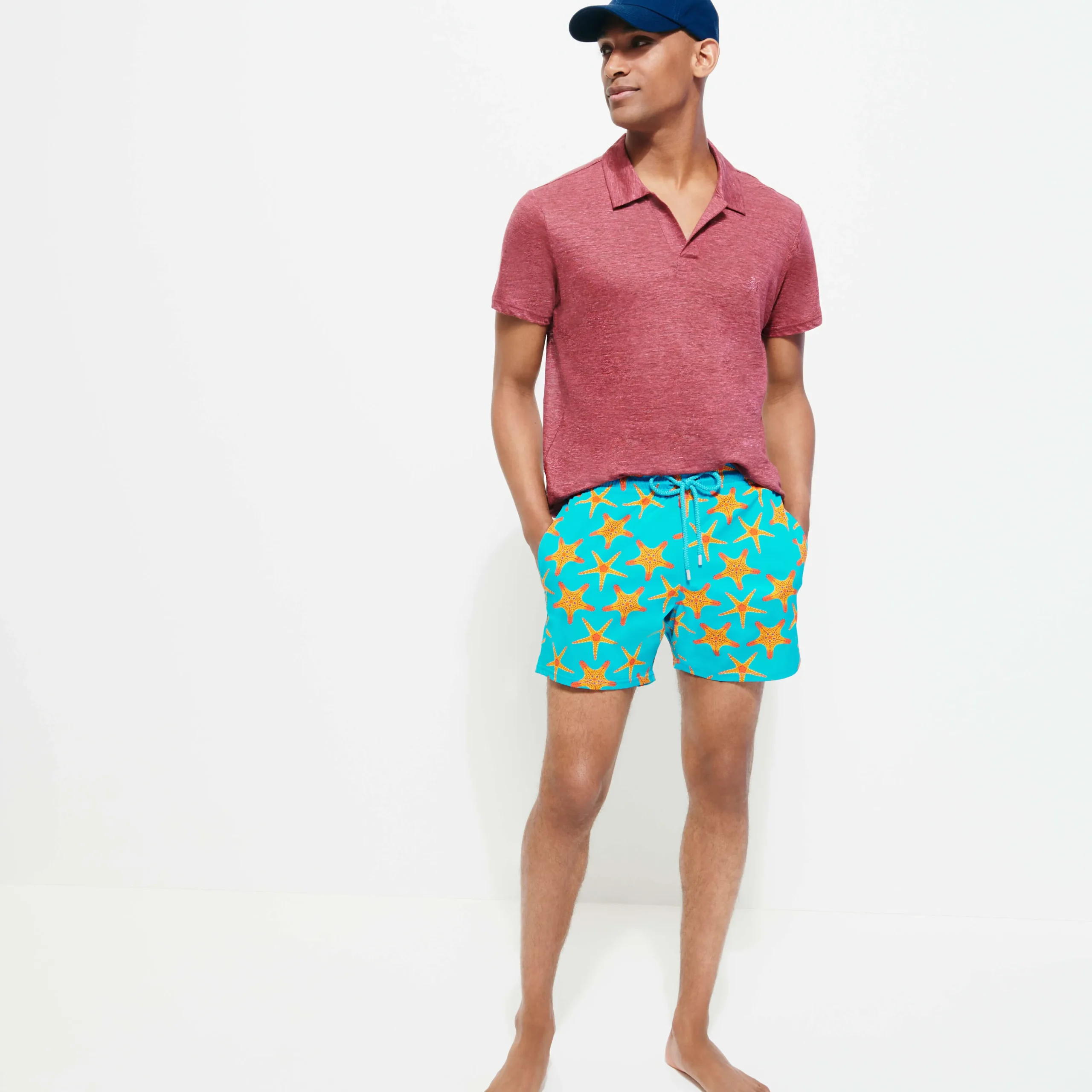 Vilebrequin Men Stretch Swimwear Starfish Dance*Men The Stretch Fabric