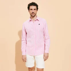 Vilebrequin Men Striped Seersucker Shirt*Men Shirts