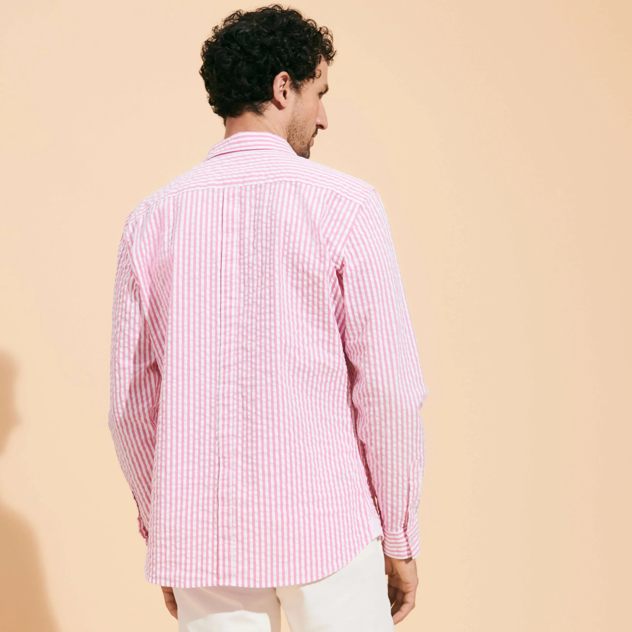 Vilebrequin Men Striped Seersucker Shirt*Men Shirts