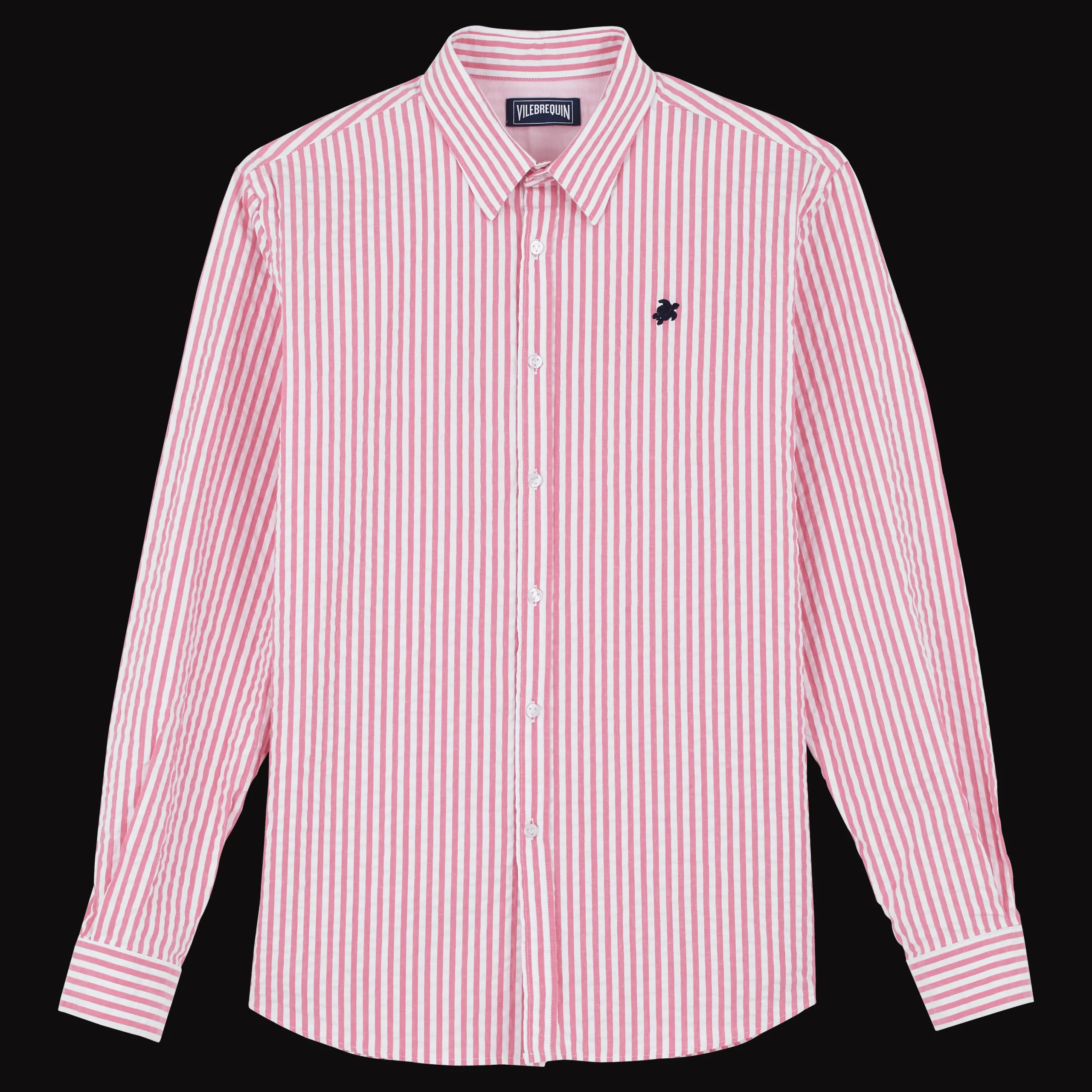 Vilebrequin Men Striped Seersucker Shirt*Men Shirts