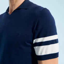Vilebrequin Men Stripped Cotton Knit Polo*Men Polos