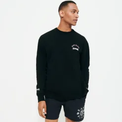 Vilebrequin Men Sweatshirt Turtles Printed - X Bape® Black*Men Sweatshirts