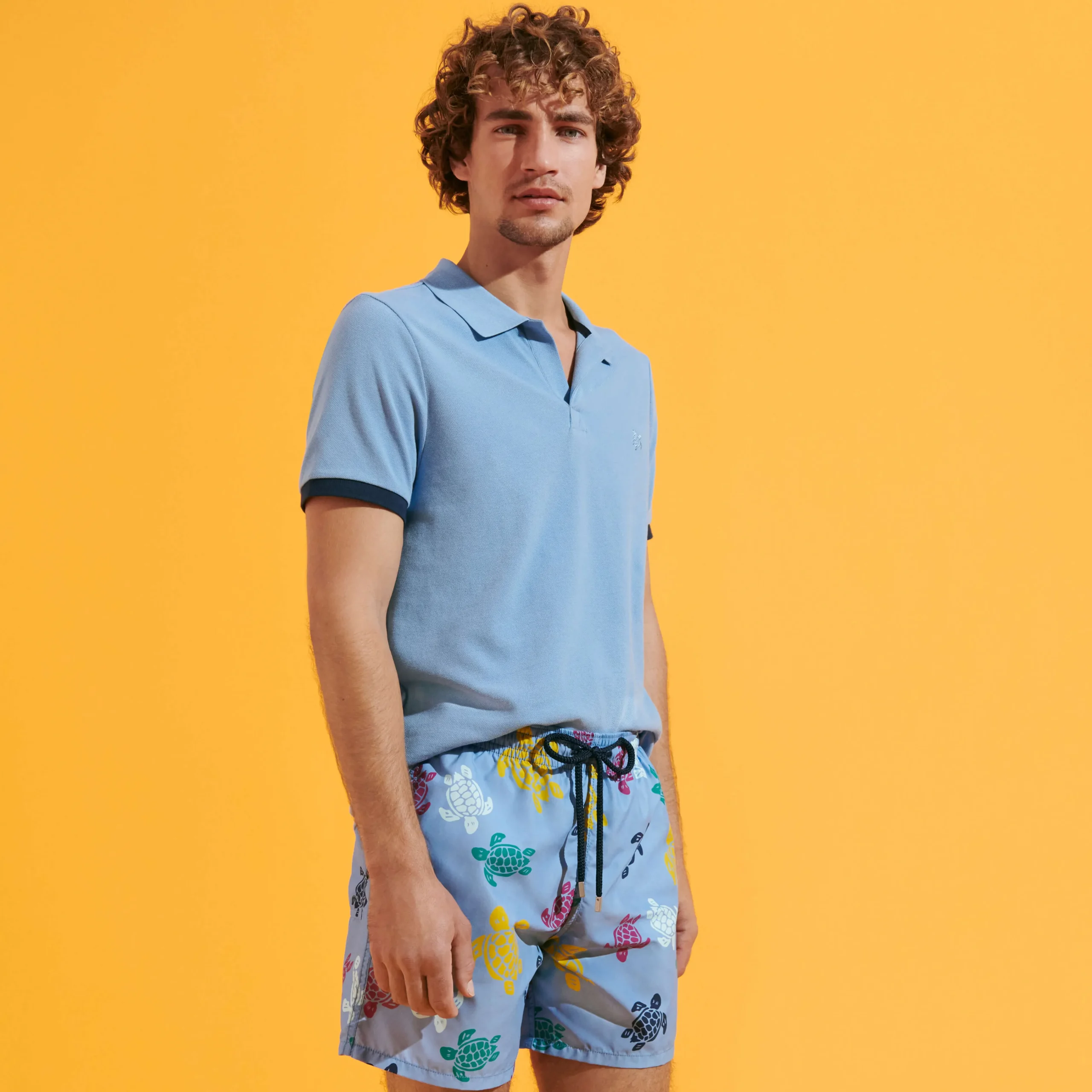Vilebrequin Men Swim Shorts Ronde Des Tortues Multicolores*Men The Iconic