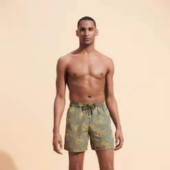 Vilebrequin Men Swim Trunks Embroidered Vbq Turtles - Limited Edition*Men The Embroidered
