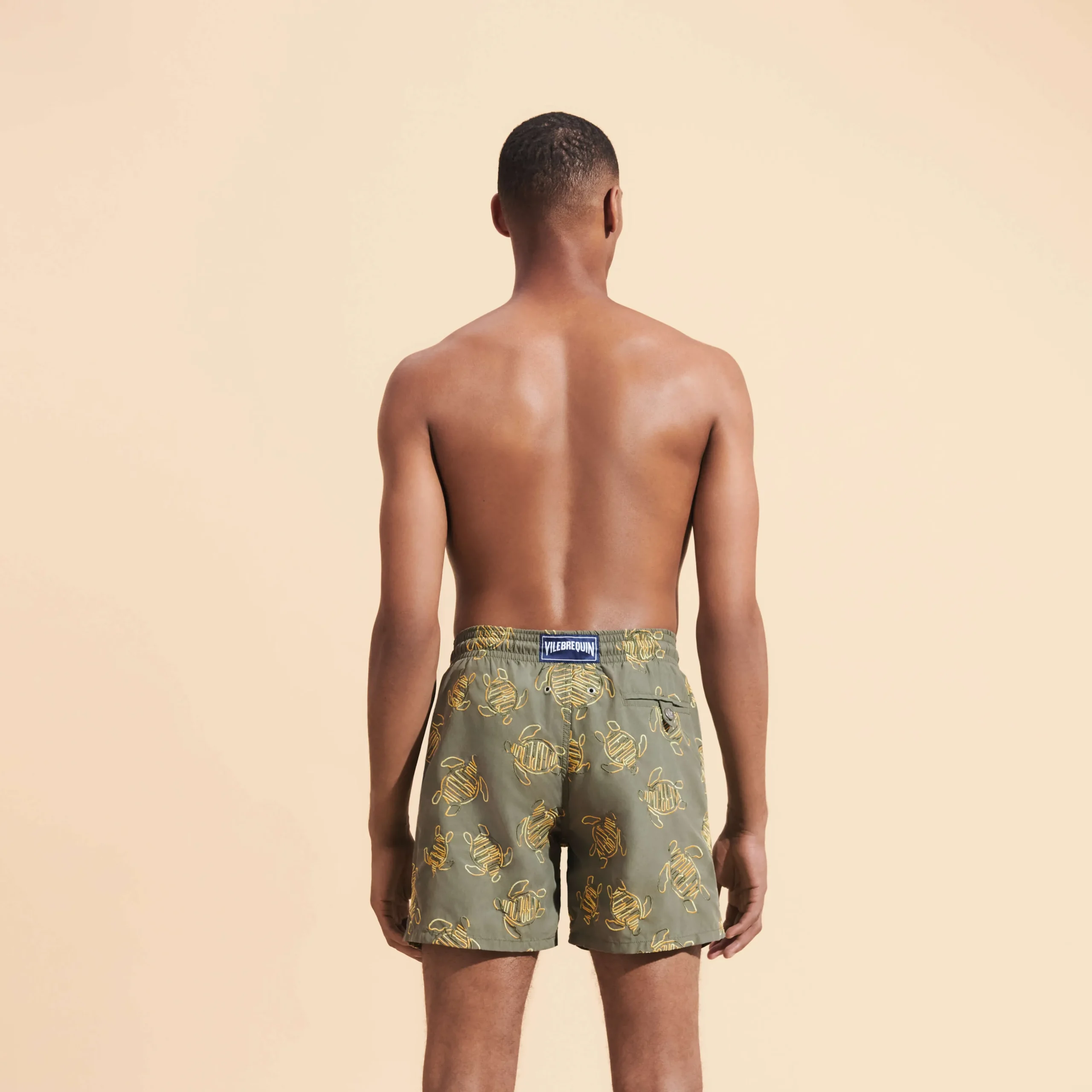 Vilebrequin Men Swim Trunks Embroidered Vbq Turtles - Limited Edition*Men The Embroidered