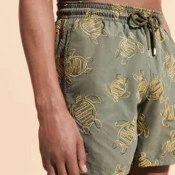 Vilebrequin Men Swim Trunks Embroidered Vbq Turtles - Limited Edition*Men The Embroidered