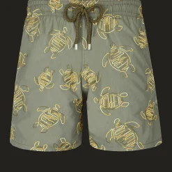 Vilebrequin Men Swim Trunks Embroidered Vbq Turtles - Limited Edition*Men The Embroidered