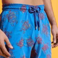 Vilebrequin Men Swim Trunks Embroidered Vbq Turtles - Limited Edition*Men The Embroidered