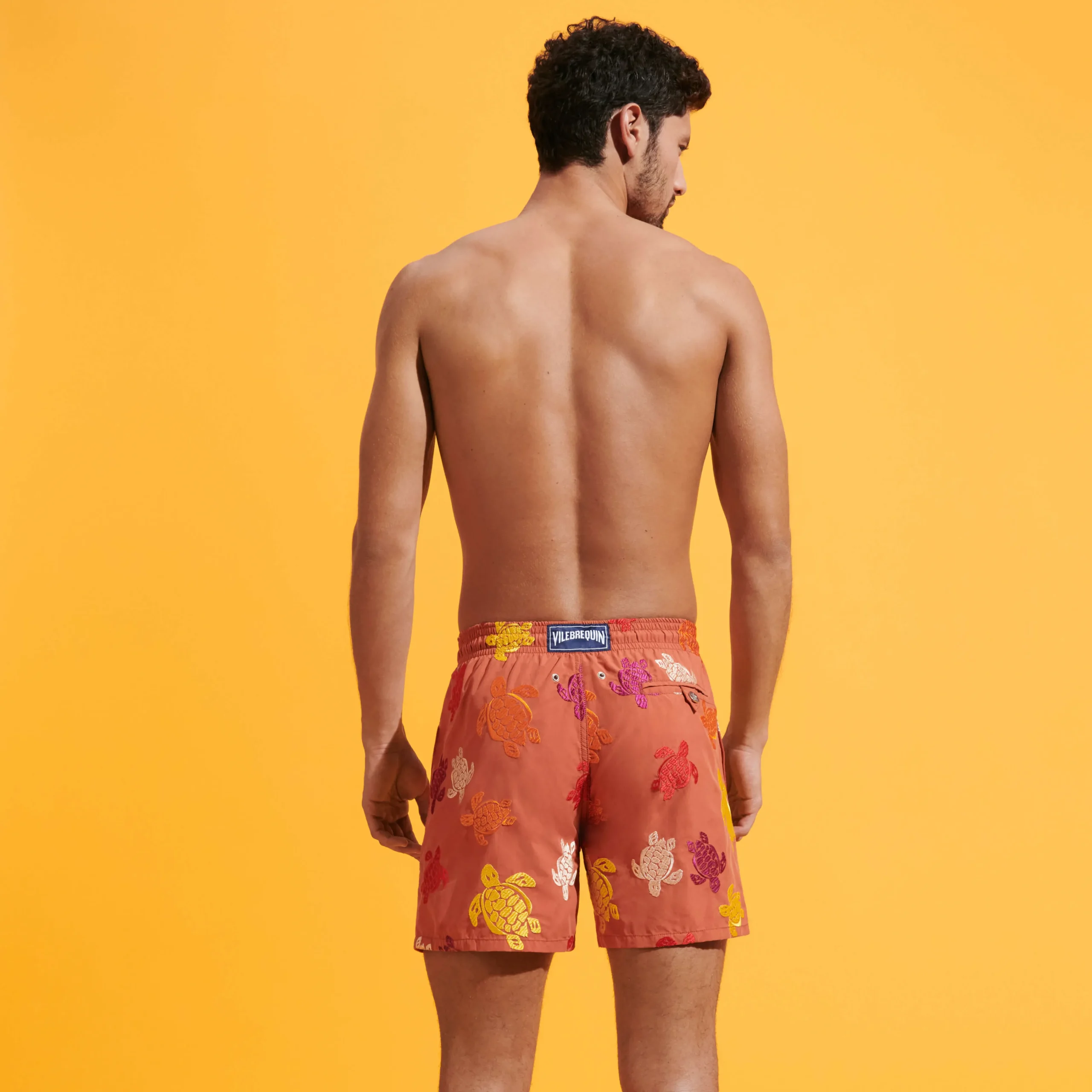 Vilebrequin Men Swim Trunks Embroidered Ronde Tortues Multicolores - Limited Edition*Men The Embroidered