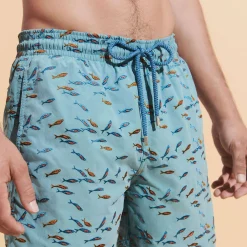 Vilebrequin Men Swim Trunks Embroidered Gulf Stream - Limited Edition*Men The Embroidered