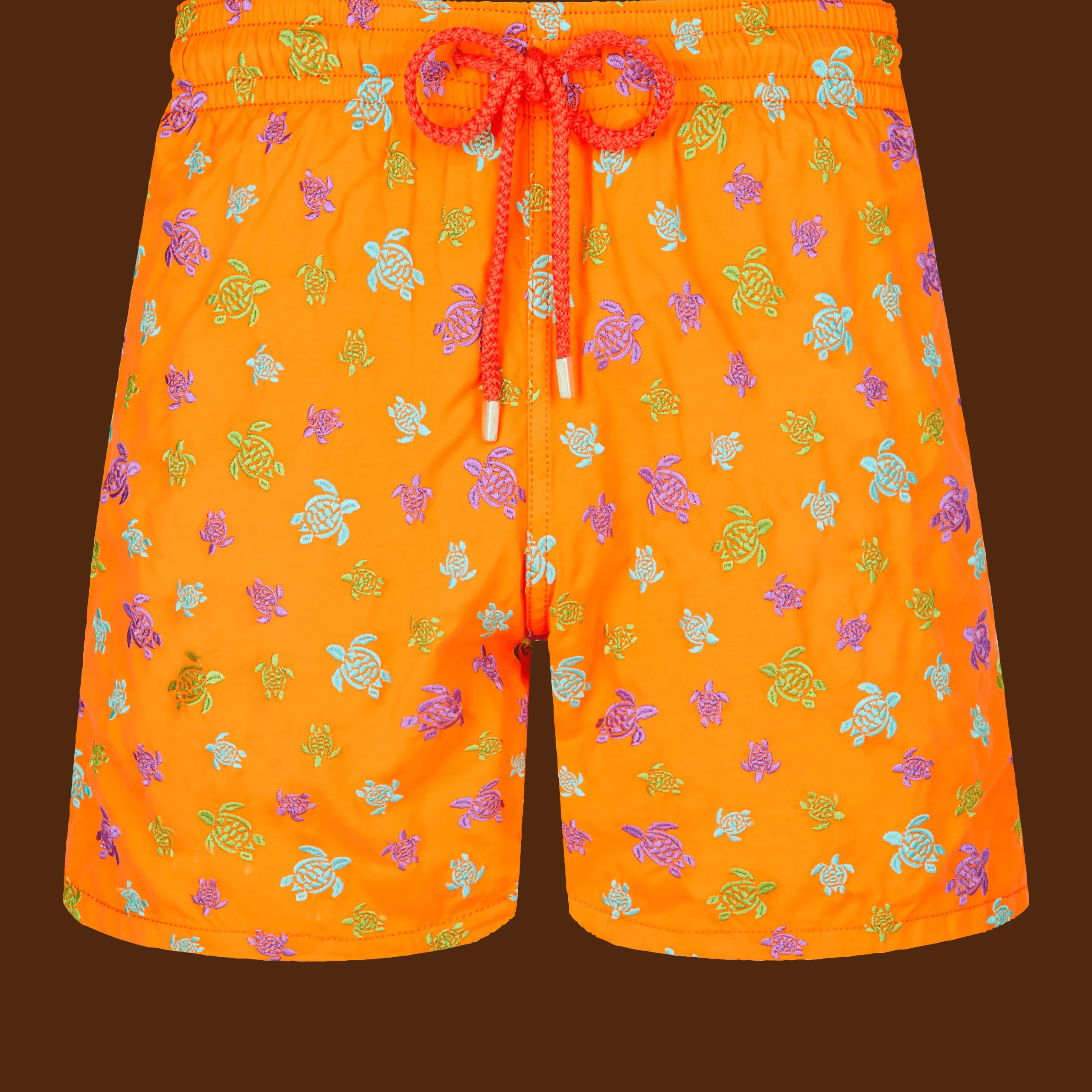 Vilebrequin Men Swim Trunks Embroidered Micro Ronde Des Tortues Rainbow - Limited Edition*Men The Embroidered