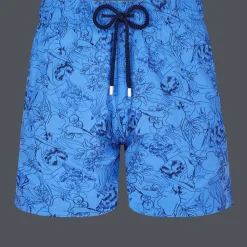 Vilebrequin Men Swim Trunks Embroidered Marche Provencal - Limited Edition*Men The Embroidered