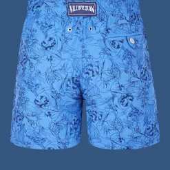 Vilebrequin Men Swim Trunks Embroidered Marche Provencal - Limited Edition*Men The Embroidered