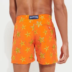 Vilebrequin Men Swim Trunks Embroidered Starfish Dance - Limited Edition*Men The Embroidered