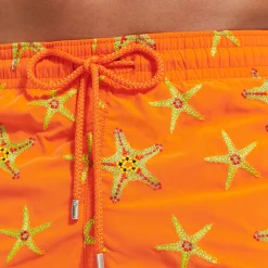 Vilebrequin Men Swim Trunks Embroidered Starfish Dance - Limited Edition*Men The Embroidered