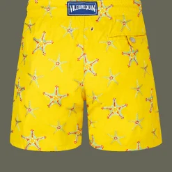 Vilebrequin Men Swim Trunks Embroidered Starfish Dance - Limited Edition*Men The Embroidered