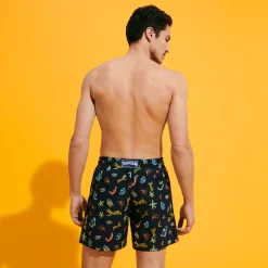 Vilebrequin Men Swim Trunks Embroidered Naive Fish - Limited Edition*Men The Embroidered