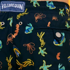 Vilebrequin Men Swim Trunks Embroidered Naive Fish - Limited Edition*Men The Embroidered