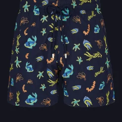 Vilebrequin Men Swim Trunks Embroidered Naive Fish - Limited Edition*Men The Embroidered